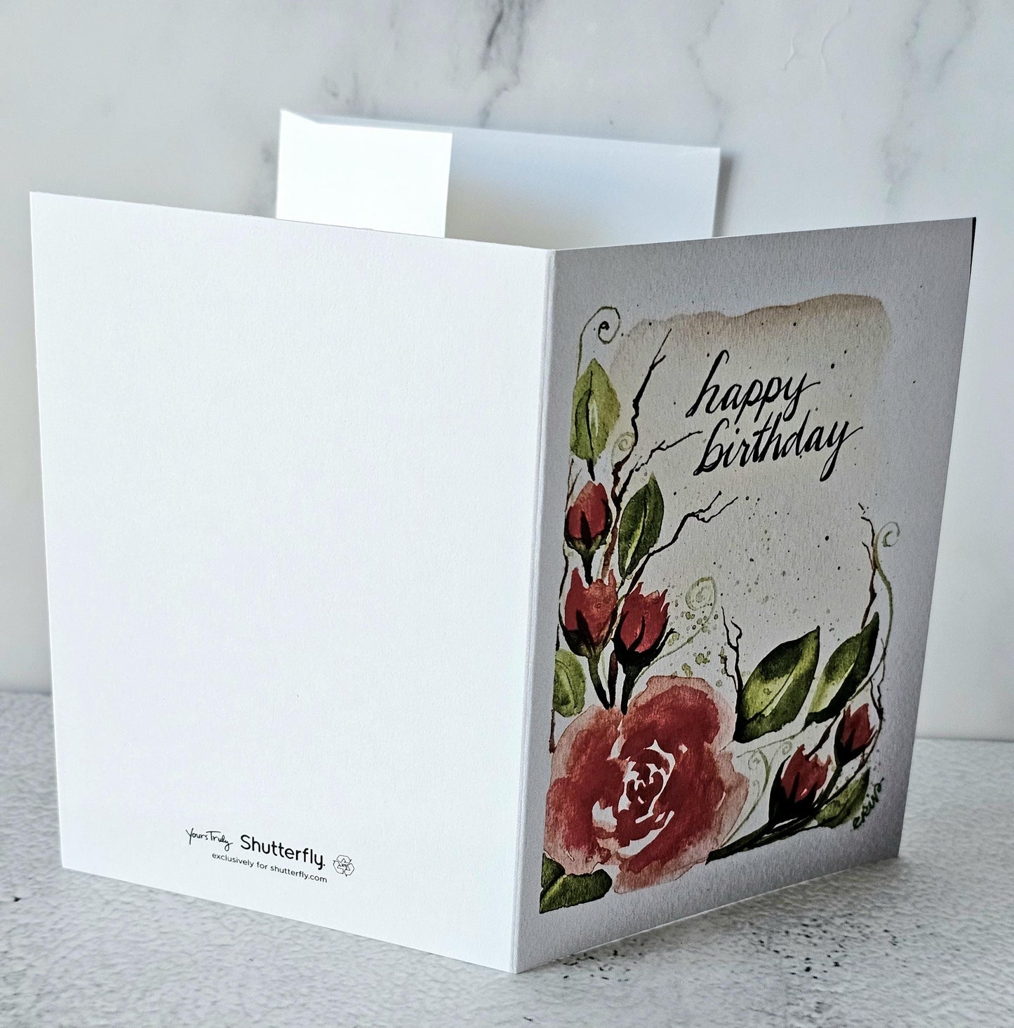 Original Watercolor Print Christan Watercolor Print Christian Birthday Greeting Card 3x5 With White Envelope - Isaiah 60:1 verse Inside