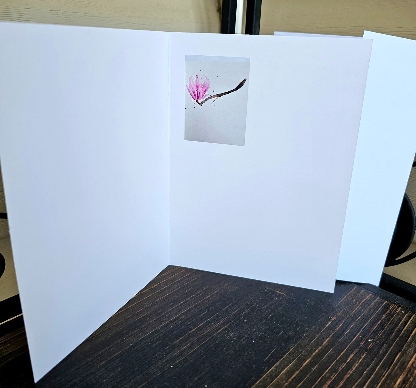 Watercolor Tulip Tree Art Print Card: Personalized Greeting Card (5x7)