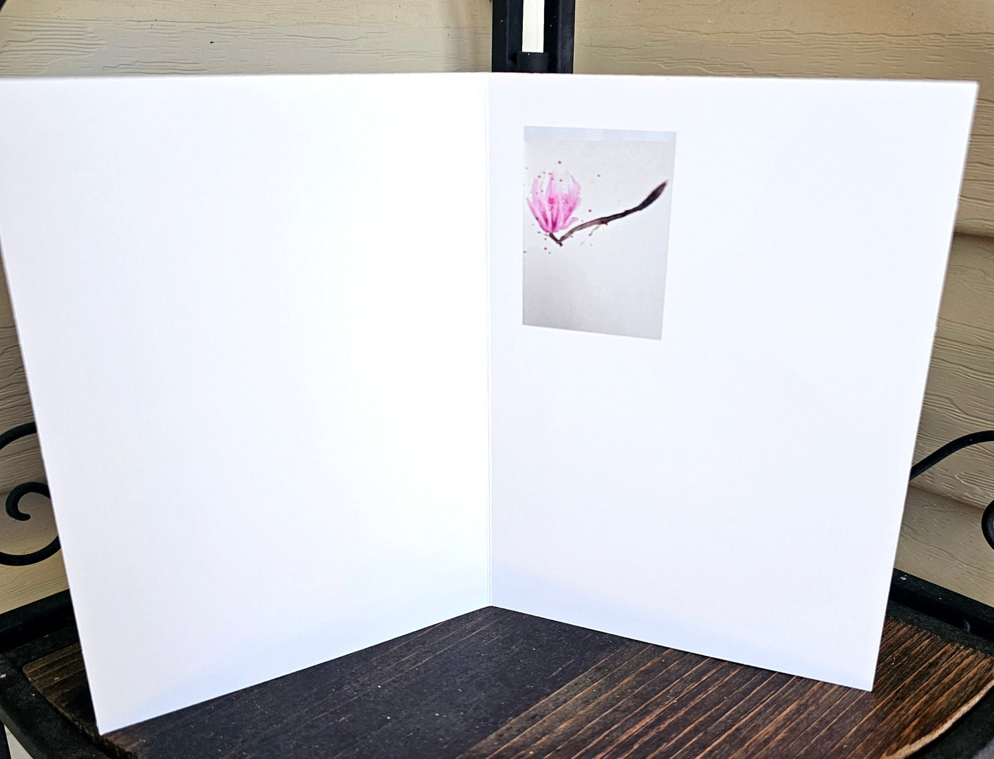 Watercolor Tulip Anniversary Card: 5x7 Art Print With Envelope