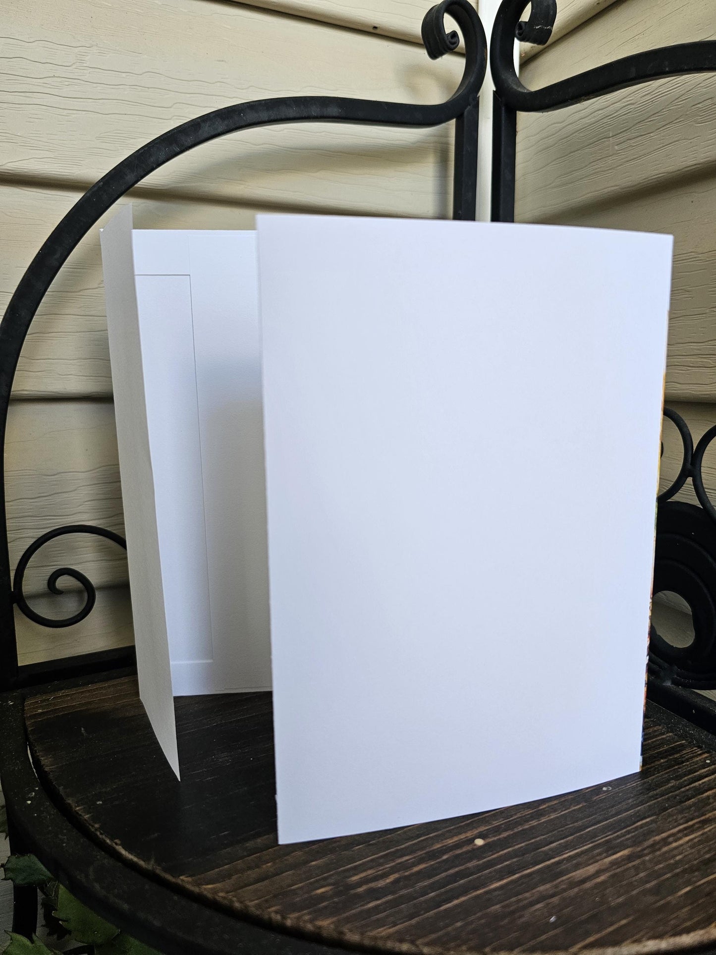 Watercolor Print Thanksgiving Card: Pumpkins in Field, Christian Greeting (5x7)