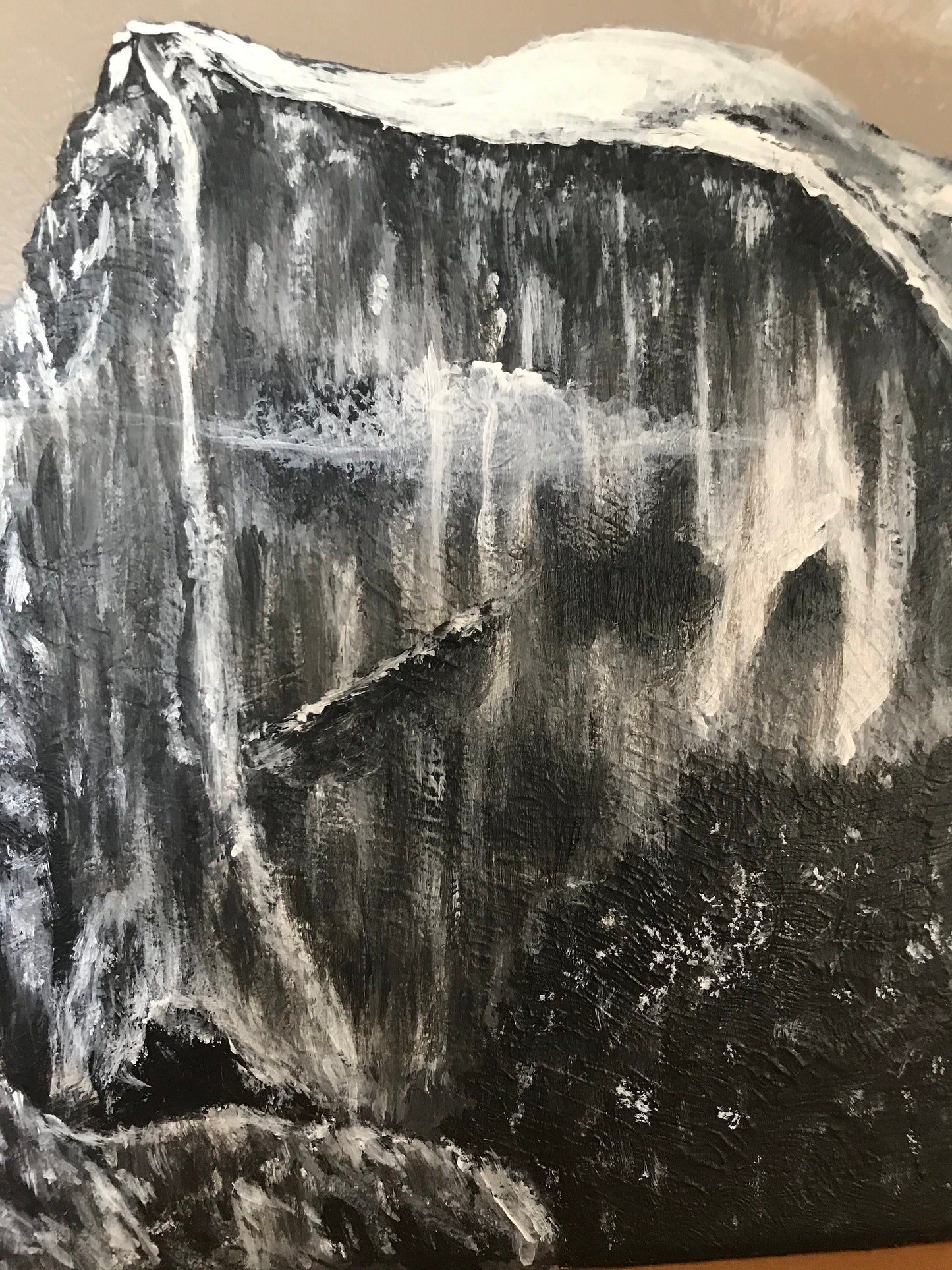 Yosemite Original 8x8" Acrylic Half Dome Painting for Home or RV Travel Trailer Decor
