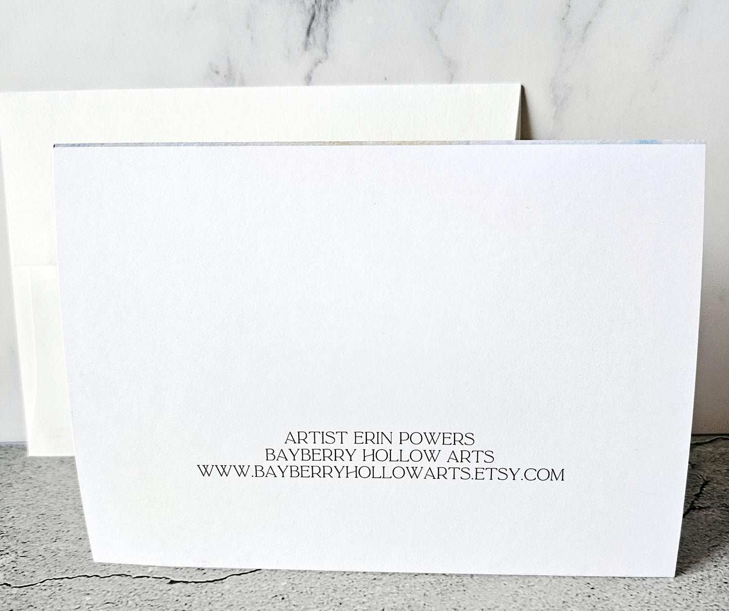 Watercolor Ocean Sunrise Greeting Card with Envelope, Christian Message with Psalm 113:3