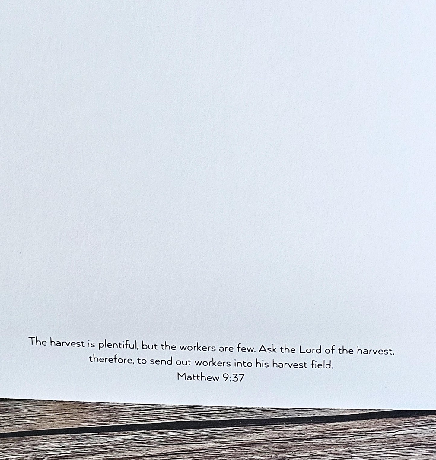 Fall Leaf Thanksgiving Greeting Card: Christian Sentiment With White Envelope