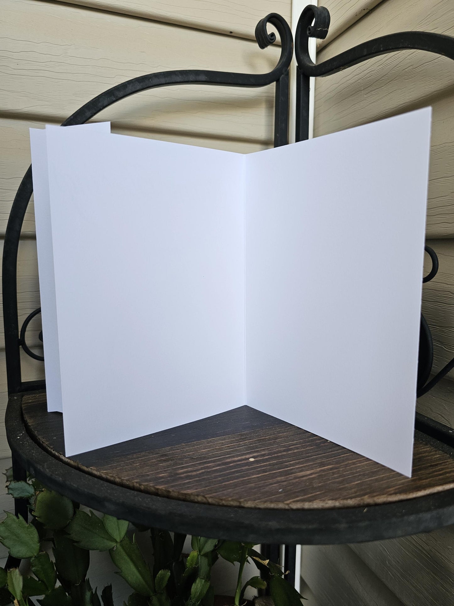 Watercolor Pumpkin Greeting Card: 'Autumn Blessings' 5x7 with White Envelope