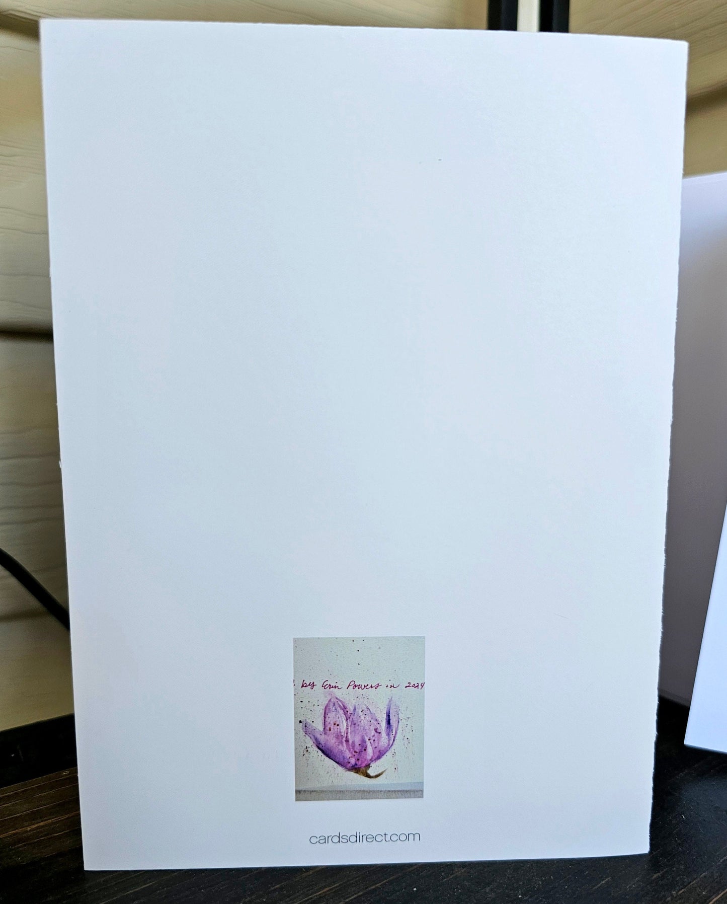 Watercolor Tulip Tree Art Print Card: Personalized Greeting Card (5x7)