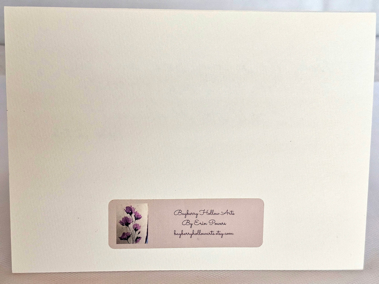 Original Beach Watercolor Art Card: 'My Soul Finds Rest' (5x7)