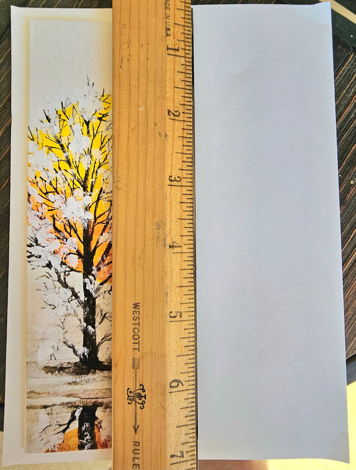 Winter Moon Watercolor Greeting Card: Blank 5x7 Art Card