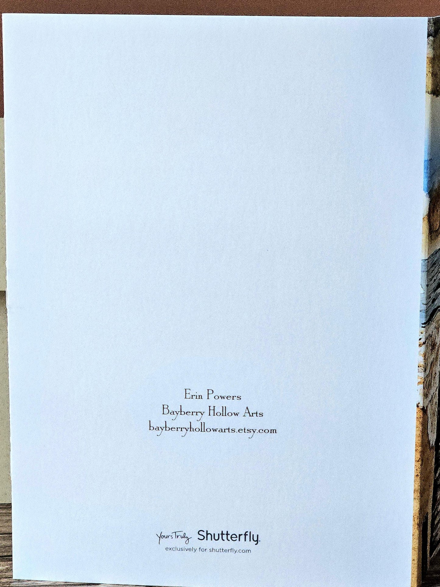 Watercolor Beach Greeting Card: Christian Art Print - The Journey